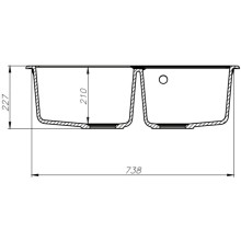 Кухонная мойка серый IDDIS Vane G V22G782I87