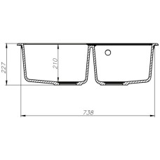 Кухонная мойка серый IDDIS Vane G V22G782I87
