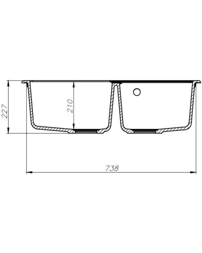 Кухонная мойка серый IDDIS Vane G V22G782I87