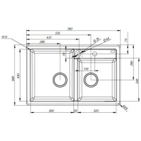 Кухонная мойка серый IDDIS Vane G V22G782I87