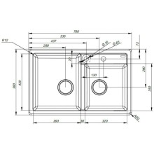 Кухонная мойка серый IDDIS Vane G V22G782I87