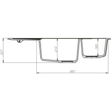 Кухонная мойка шоколад IDDIS Vane G V36C965I87