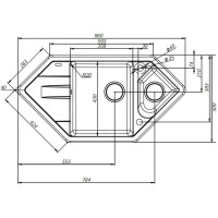 Кухонная мойка шоколад IDDIS Vane G V36C965I87