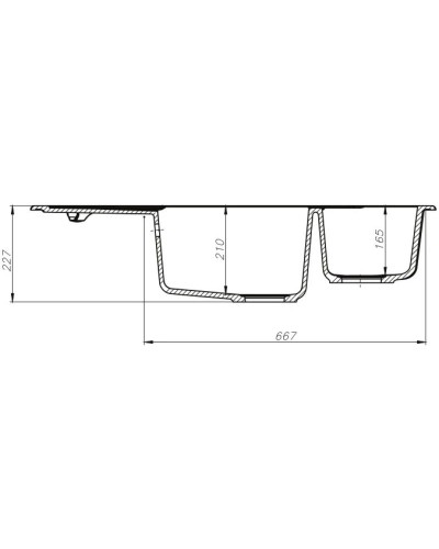 Кухонная мойка серый IDDIS Vane G V27G965I87