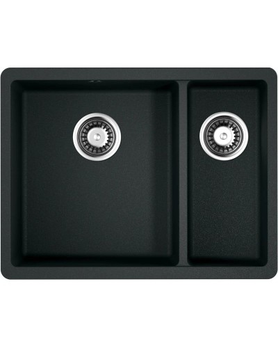 Кухонная мойка черный Artgranit Omoikiri Kata 55-2-U-BL