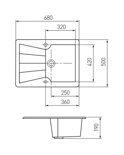 Кухонная мойка графит Акватон Монца 1A716032MC210