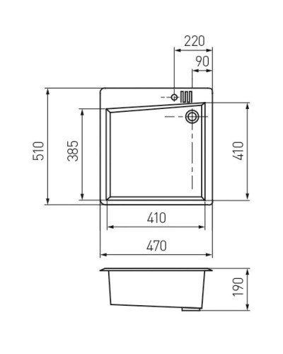Кухонная мойка терракотовый Акватон Парма 1A713032PM270