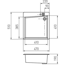 Кухонная мойка шампань Акватон Парма 1A713032PM290