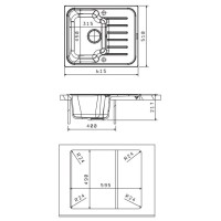 Кухонная мойка Florentina Tais коричневый 20.235.A0615.105