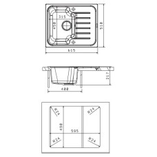 Кухонная мойка Florentina Tais коричневый 20.235.A0615.105