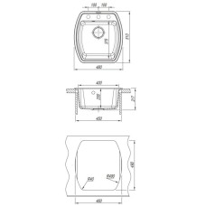 Кухонная мойка Florentina Nire коричневый 20.190.B0480.105