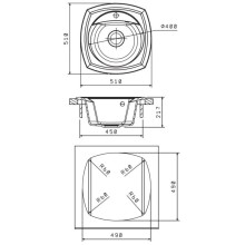 Кухонная мойка Florentina Korsika коричневый 20.105.B0510.105