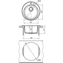 Кухонная мойка Florentina Nikosiya черный 20.135.B0510.102