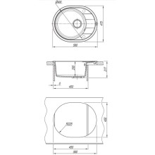 Кухонная мойка Florentina Rodos жасмин 20.240.B0580.201
