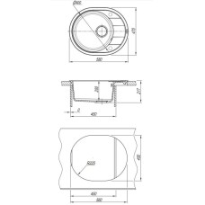 Кухонная мойка Florentina Rodos жасмин 20.240.B0580.201