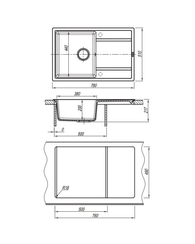 Кухонная мойка Florentina Lipsi бежевый 20.270.C0780.104