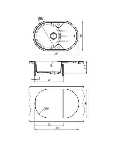 Кухонная мойка Florentina Lotos бежевый 20.295.C0780.104