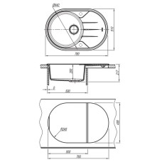 Кухонная мойка Florentina Lotos жасмин 20.295.C0780.201
