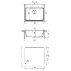 Кухонная мойка Florentina Lipsi антрацит 20.120.D0600.302