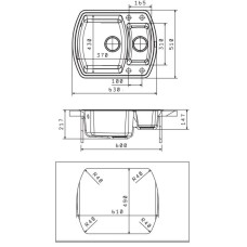 Кухонная мойка Florentina Nire черный 20.220.D0630.102