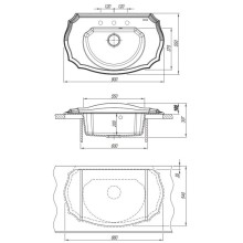 Кухонная мойка Florentina Emiliya коричневый 20.340.D0900.105