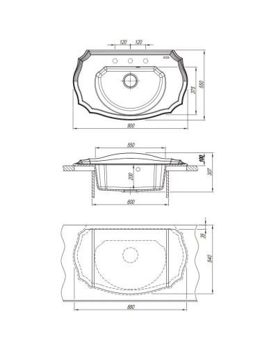 Кухонная мойка Florentina Emiliya мокко 20.340.D0900.303