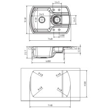 Кухонная мойка Florentina Nire бежевый 20.200.D0760.104
