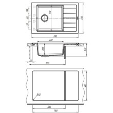 Кухонная мойка Florentina Lipsi шампань 20.275.D0780.202