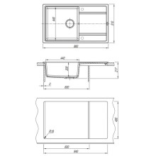 Кухонная мойка Florentina Lipsi жасмин 20.130.D0860.201