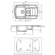 Кухонная мойка Florentina Nire песочный 20.205.D0860.107
