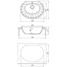Кухонная мойка Florentina Grebeshok бежевый 20.345.E0695.104