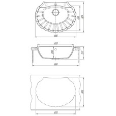 Кухонная мойка Florentina Grebeshok грей 20.345.E0695.305