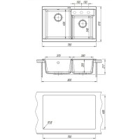 Кухонная мойка Florentina Kassi коричневый 20.230.E0780.105