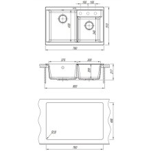 Кухонная мойка Florentina Kassi черный 20.230.E0780.102