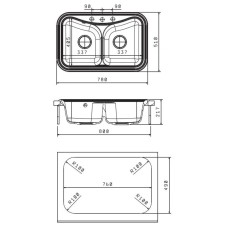 Кухонная мойка Florentina Krit черный 20.175.E0780.102