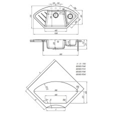 Кухонная мойка Florentina Vesta песочный 20.285.E1005.107