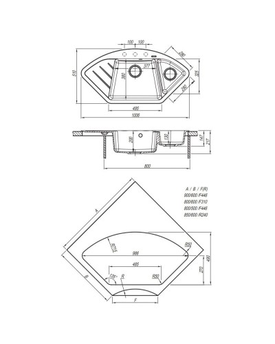 Кухонная мойка Florentina Vesta песочный 20.285.E1005.107