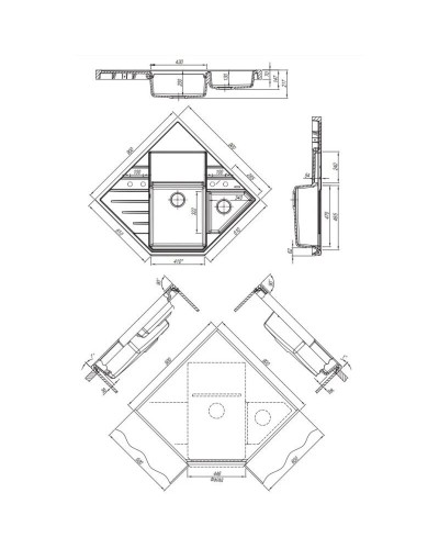 Кухонная мойка Florentina Bombay песочный 20.375.J0900.107