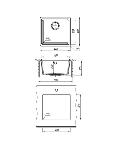 Кухонная мойка Florentina Vega мокко 22.315.C0400.303
