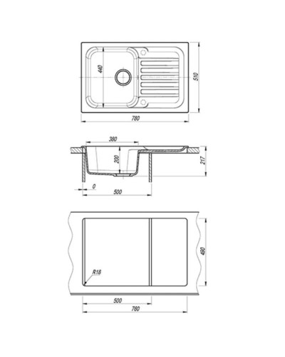 Кухонная мойка Dr.Gans Адель дюна 25.090.C0780.402