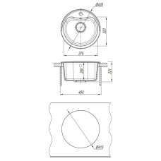 Кухонная мойка Dr.Gans Дора дюна 25.015.B0435.402