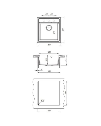 Кухонная мойка Dr.Gans Ника белый 25.070.B0470.401