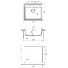 Кухонная мойка Dr.Gans Ника терра 25.070.D0570.405