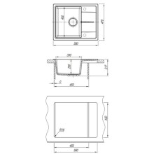 Кухонная мойка Dr.Gans Ника дюна 25.070.B0580.402
