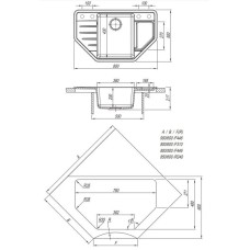 Кухонная мойка Dr.Gans Рио дюна 25.080.C0800.402