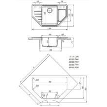 Кухонная мойка Dr.Gans Рио черный 25.080.C0800.407
