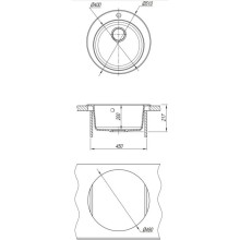 Кухонная мойка Dr.Gans Гала дюна 25.010.B0510.402