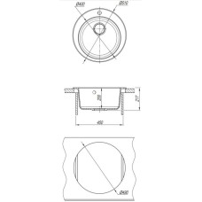 Кухонная мойка Dr.Gans Гала терракота 25.010.B0510.406