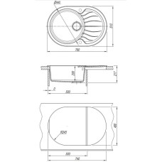 Кухонная мойка Dr.Gans Берта белый 25.040.C0760.401