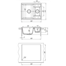 Кухонная мойка Dr.Gans Астра серый 25.065.D0620.408